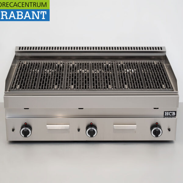 HCB stainless steel lava grill stone grill 650 Series 102 cm 16.5 kW Gas Catering