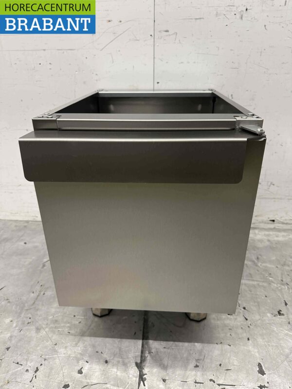 Socle en acier inoxydable avec porte battante 650 Série 40 cm Horeca