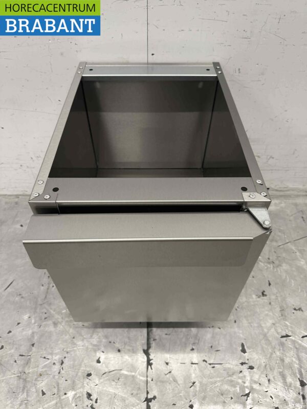 Socle en acier inoxydable avec porte battante 650 Série 40 cm Horeca – Image 2