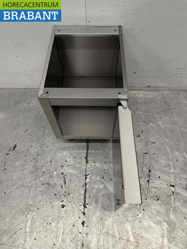 Socle en acier inoxydable avec porte battante 650 Série 40 cm Horeca – Image 6