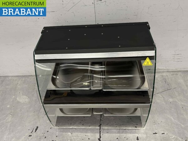 Armoire chauffante de luxe en acier inoxydable 4 x ½ GN 63 cm 230V Horeca – Image 2