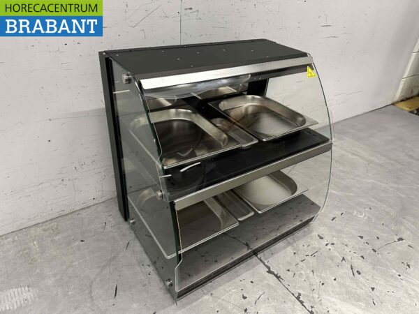 Armoire chauffante de luxe en acier inoxydable 4 x ½ GN 63 cm 230V Horeca – Image 3