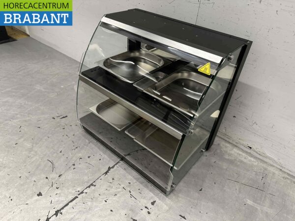 Armoire chauffante de luxe en acier inoxydable 4 x ½ GN 63 cm 230V Horeca – Image 4