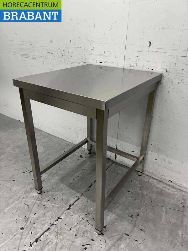 Table de travail en acier inoxydable Basic-line 60 x 70 x 85 cm Restauration – Image 2