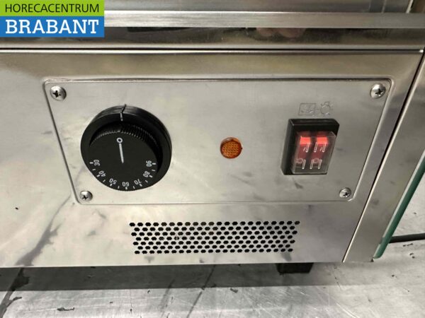 Vitrine de luxe en acier inoxydable 120 litres 68 cm 230V Horeca – Image 7