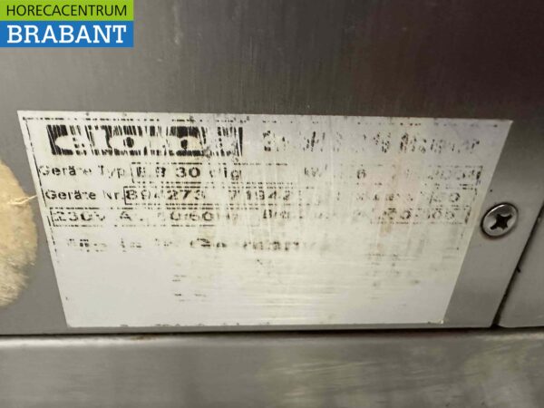 Four à convection en acier inoxydable Steamer Eloma EB30 avec hotte 230V Horeca – Image 7