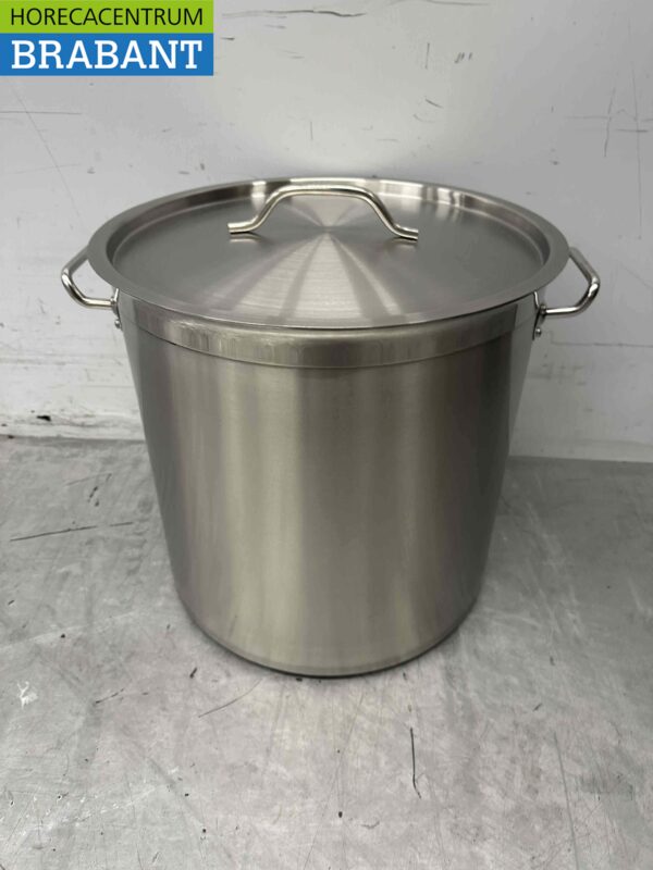 Acier inoxydable Poêle à soupe Poêle de cuisson Induction 43 x 42 cm 50 litres Restauration