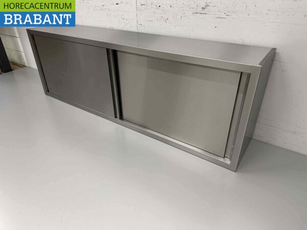 Armoire murale en acier inoxydable Premium-line 2 portes coulissantes 200 cm Restauration – Image 2