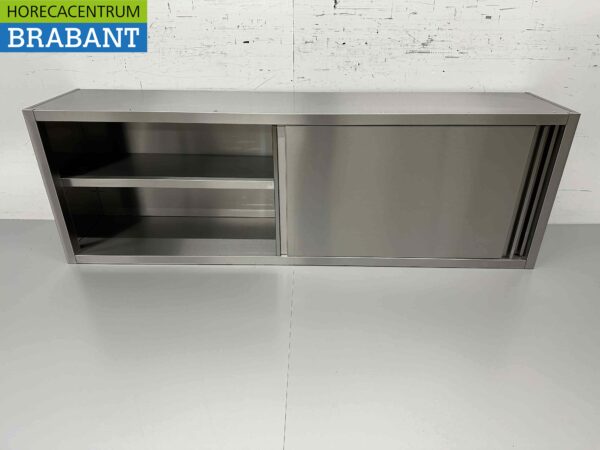 Armoire murale en acier inoxydable Premium-line 2 portes coulissantes 200 cm Restauration – Image 4
