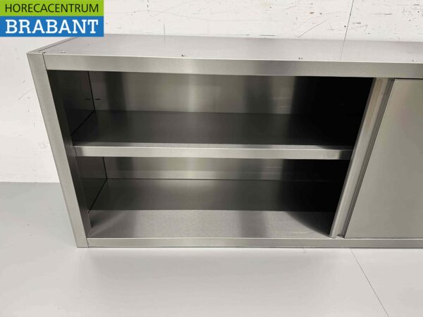 Armoire murale en acier inoxydable Premium-line 2 portes coulissantes 200 cm Restauration – Image 5