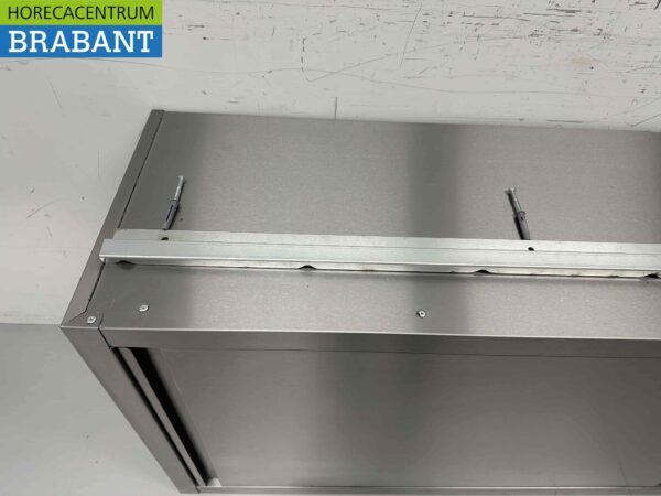 Armoire murale en acier inoxydable Premium-line 2 portes coulissantes 200 cm Restauration – Image 8