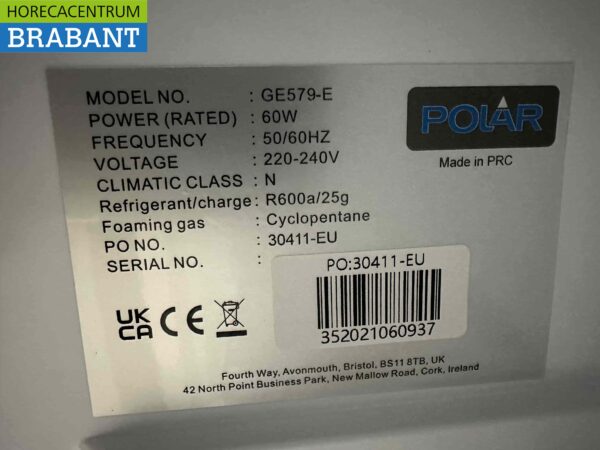 Polar Minibar Mini réfrigérateur 29 litres 230V Horeca – Image 5