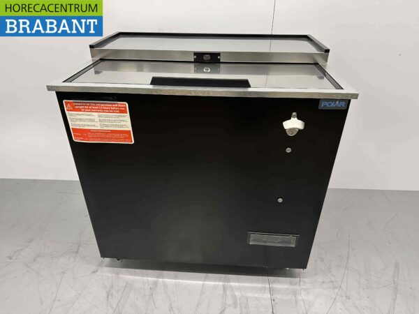 Acier inoxydable Polar CT330 Refroidisseur de bouteilles Refroidisseur de bouteilles Bar Cooler Capacité 279 litres 93,5 cm 230V Horeca