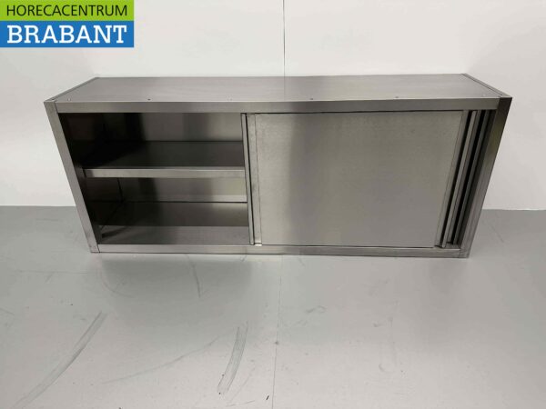 Armoire murale en acier inoxydable Premium-line 2 portes coulissantes 160 cm Catering – Image 4