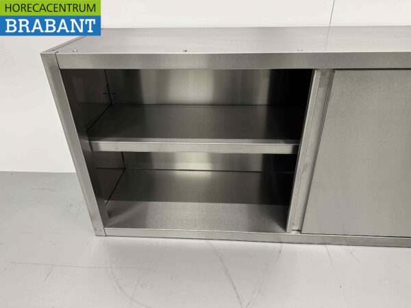 Armoire murale en acier inoxydable Premium-line 2 portes coulissantes 160 cm Catering – Image 5