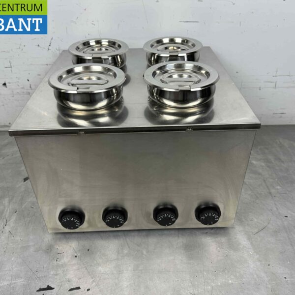 Hot Pot bain marie en acier inoxydable 4 x 2 litres 230V Horeca