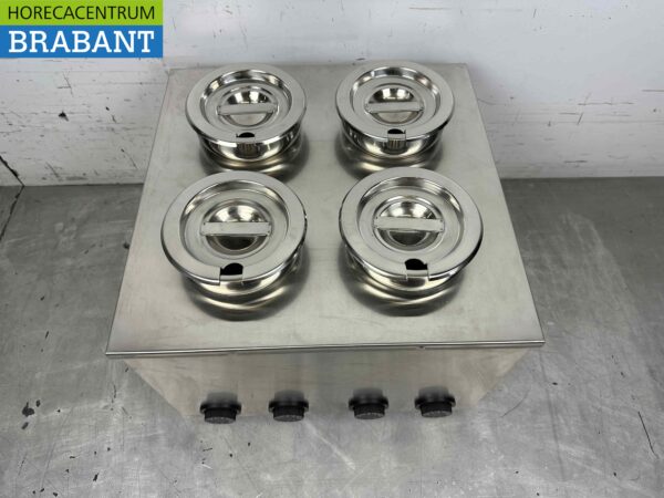 Hot Pot bain marie en acier inoxydable 4 x 2 litres 230V Horeca – Image 2