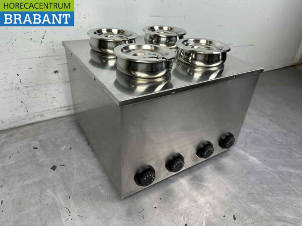 Hot Pot bain marie en acier inoxydable 4 x 2 litres 230V Horeca – Image 3