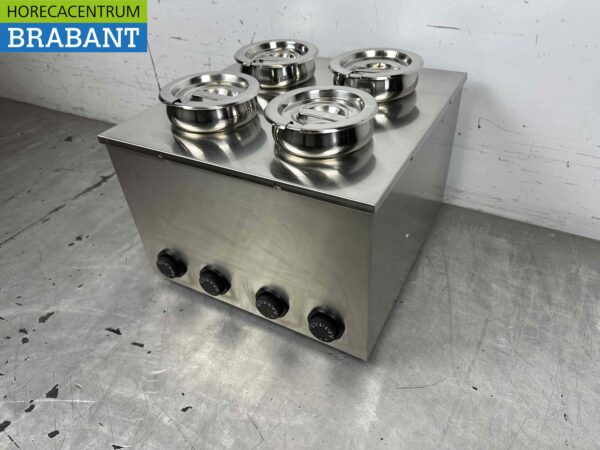 Hot Pot bain marie en acier inoxydable 4 x 2 litres 230V Horeca – Image 4