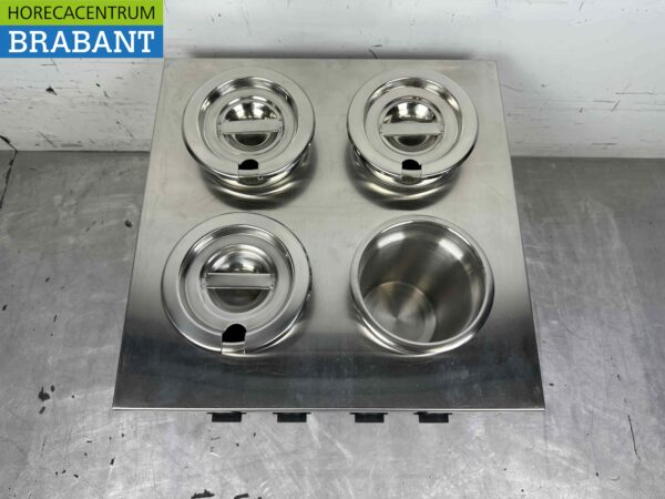Hot Pot bain marie en acier inoxydable 4 x 2 litres 230V Horeca – Image 5