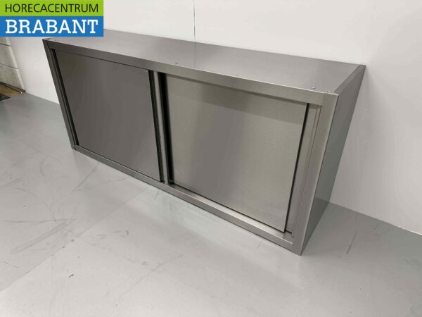 Armoire murale en acier inoxydable Premium-line 2 portes coulissantes 150 cm Catering – Image 2
