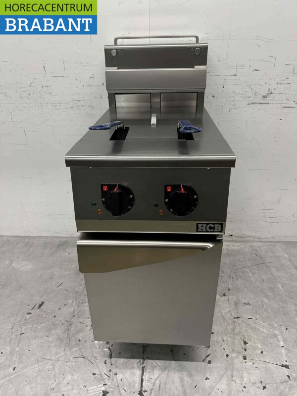 Friteuse en acier inoxydable Premium-line 2 x 12,5 litres 400V Horeca