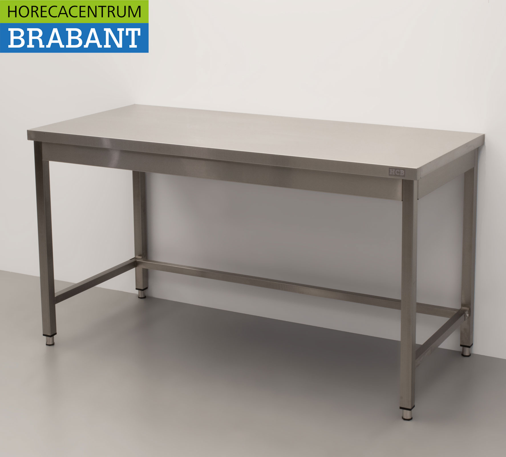 HCB Table de travail en acier inoxydable Basic-line 150 x 70 x 85 cm Horeca – Image 2