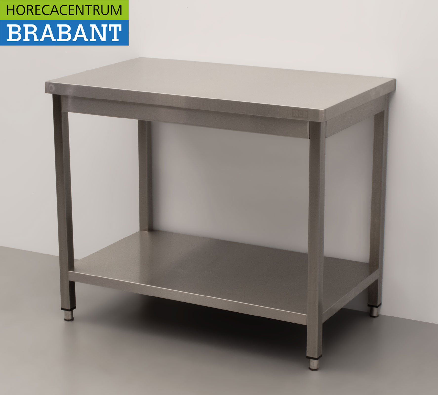 Table de travail HCB en acier inoxydable Basic-line 100 x 60 x 85 cm Restauration – Image 2