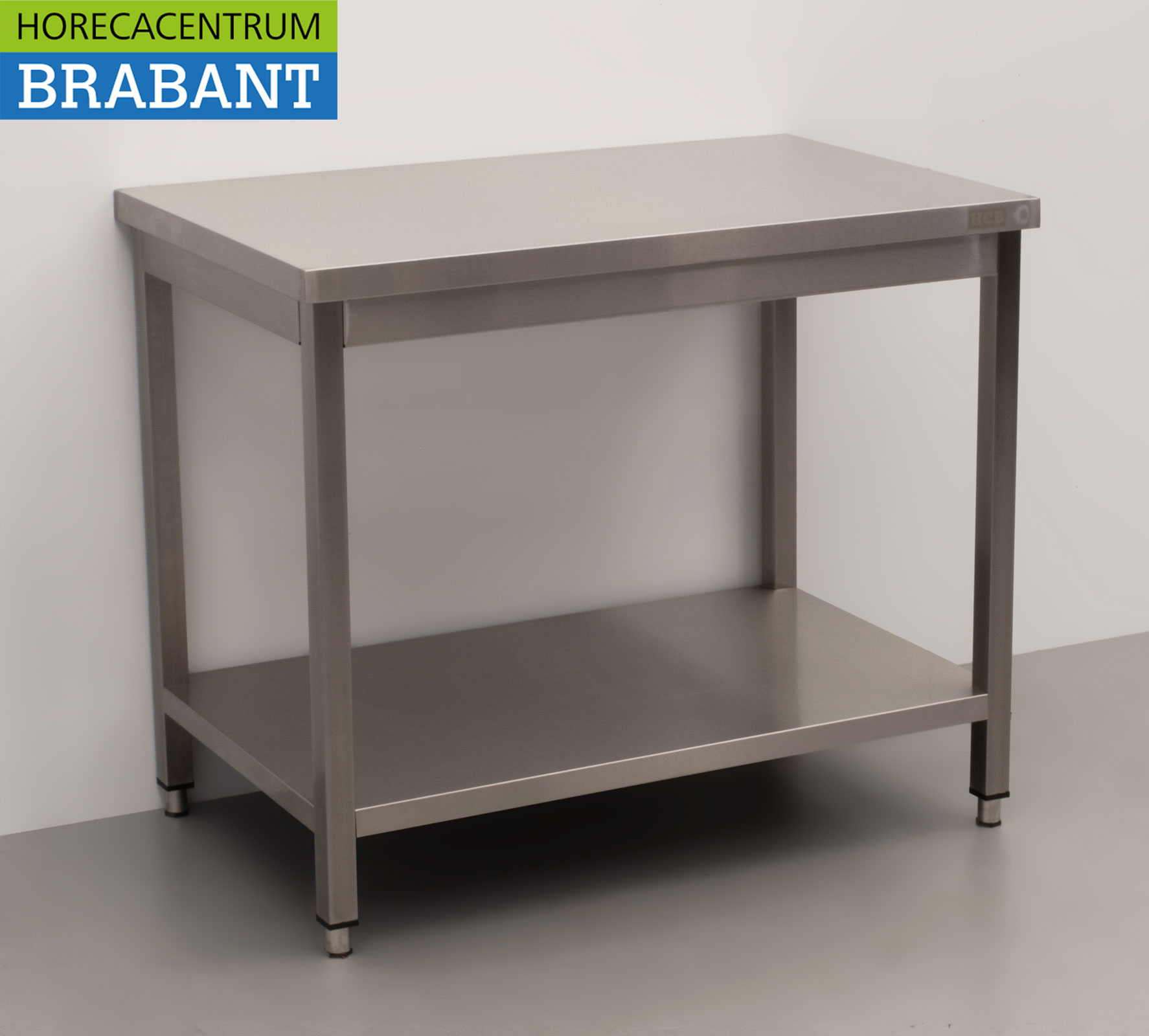 Table de travail HCB en acier inoxydable Basic-line 100 x 60 x 85 cm Restauration – Image 3