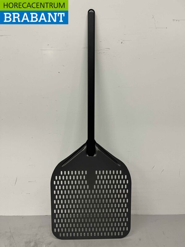 Pelle à pizza anodisée dure, lame perforée 35 cm, longueur du manche 60 cm Horeca – Image 4