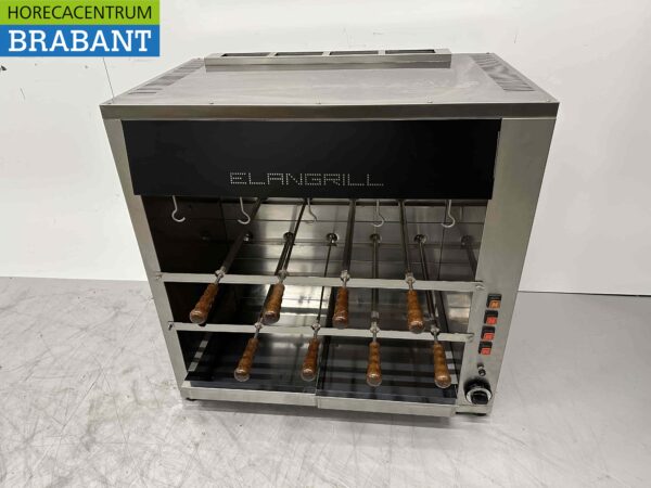 Elangrill CM14 en acier inoxydable Gril Churrasco 14 brochettes 90 cm GAS Restauration
