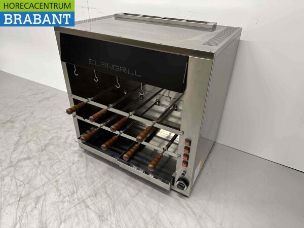 Elangrill CM14 en acier inoxydable Gril Churrasco 14 brochettes 90 cm GAS Restauration – Image 2