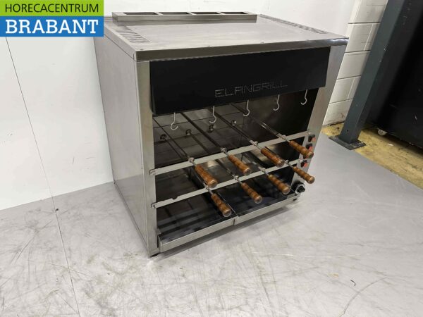 Elangrill CM14 en acier inoxydable Gril Churrasco 14 brochettes 90 cm GAS Restauration – Image 3