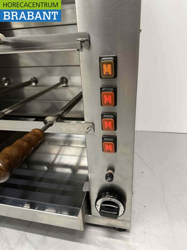 Elangrill CM14 en acier inoxydable Gril Churrasco 14 brochettes 90 cm GAS Restauration – Image 4