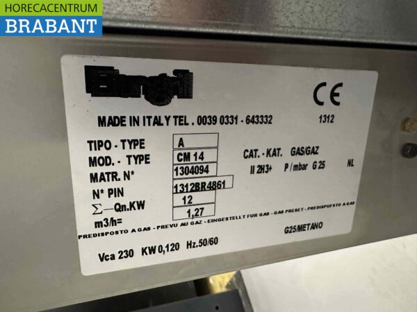 Elangrill CM14 en acier inoxydable Gril Churrasco 14 brochettes 90 cm GAS Restauration – Image 5
