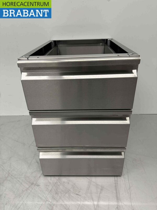 Armoire à tiroirs inférieure en acier inoxydable 3 tiroirs Premium-line Catering