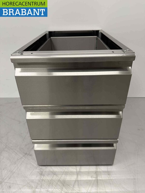 Armoire à tiroirs inférieure en acier inoxydable 3 tiroirs Premium-line Catering