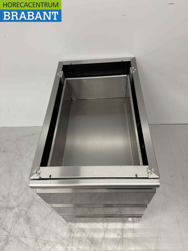Armoire à tiroirs inférieure en acier inoxydable 3 tiroirs Premium-line Catering – Image 4