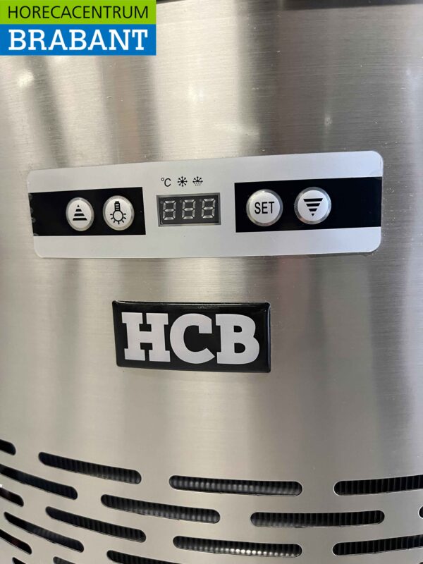 Vitrine réfrigérée ronde en acier inoxydable Confiseur 400 litres 230V Horeca – Image 6