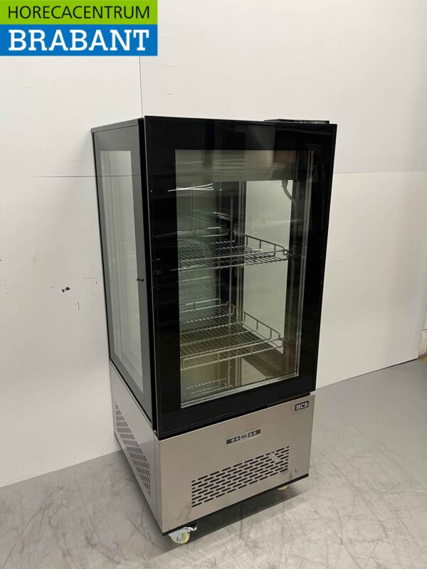 Vitrine réfrigérée en acier inoxydable Vitrine boulangerie 270 litres 230V Horeca – Image 3