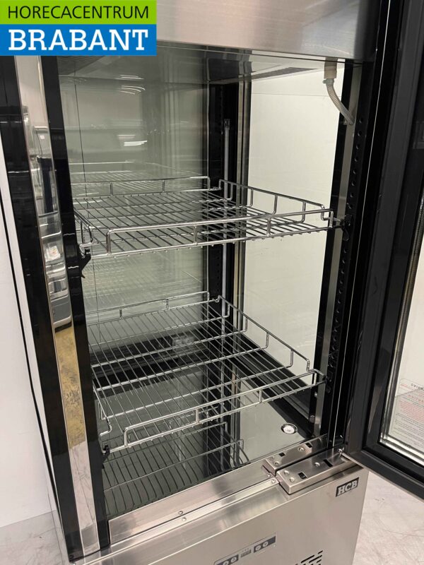 Vitrine réfrigérée en acier inoxydable Vitrine boulangerie 270 litres 230V Horeca – Image 5