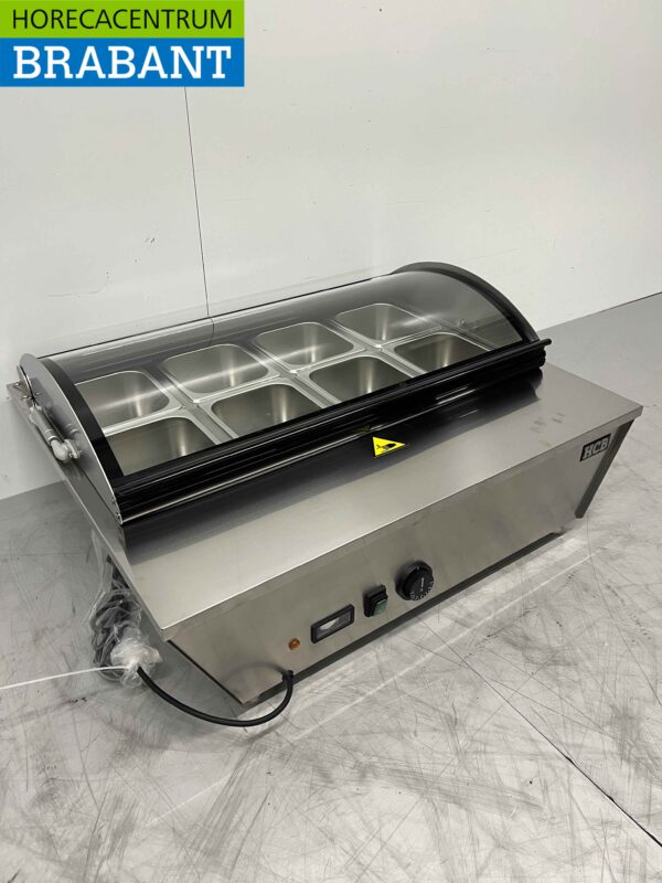 Vitrine chaude en acier inoxydable 67 litres 76,5 cm 230V Horeca – Image 2