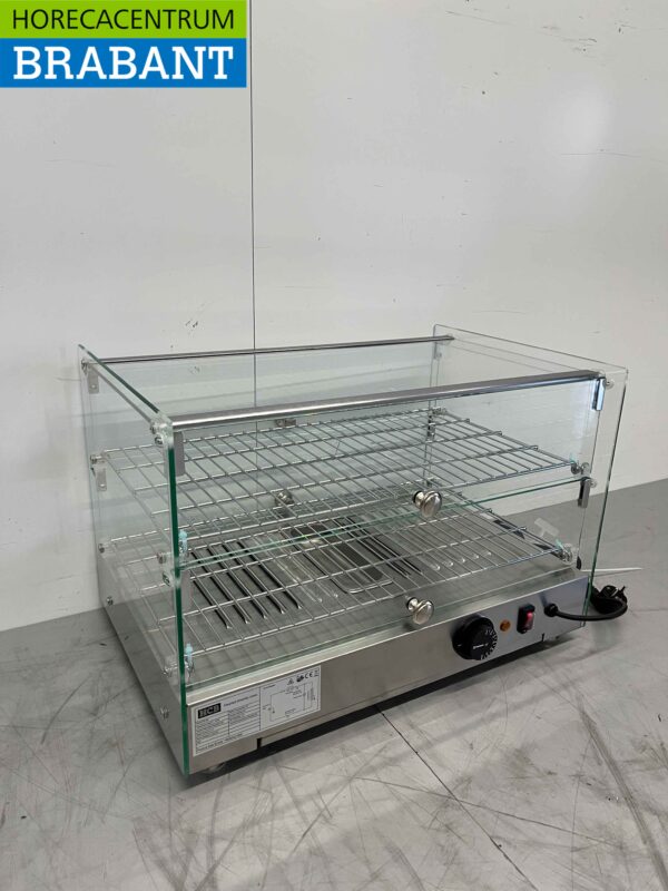 Vitrine chaude en acier inoxydable 50 litres 55,4 cm 230V Horeca – Image 7