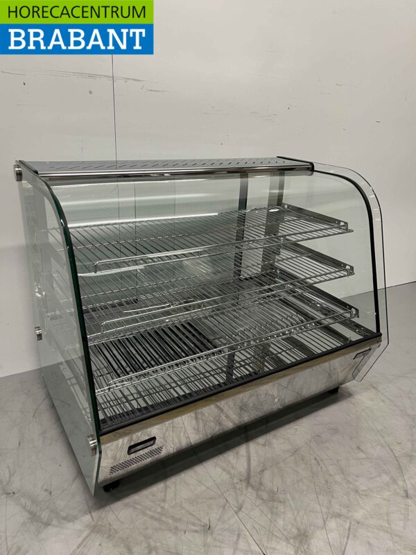 Vitrine de luxe en acier inoxydable 160 litres 86 cm 230V Horeca – Image 3