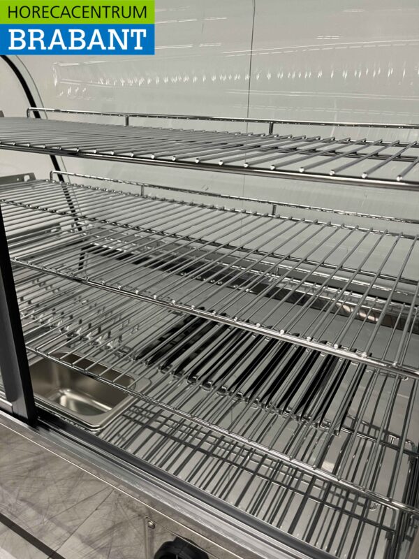 Vitrine de luxe en acier inoxydable 160 litres 86 cm 230V Horeca – Image 5