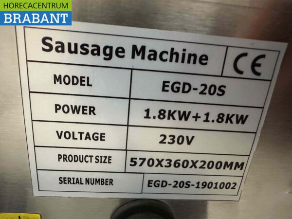 Saro Double Sausage Grill en acier inoxydable Contact Grill Curry Sausage 230V Catering – Image 5