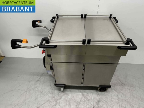Acier inoxydable Hupfer Chariot de restauration Automoteur Armoire chaude à batterie bain-marie 10 x 1/1 GN 230V Horeca – Image 2