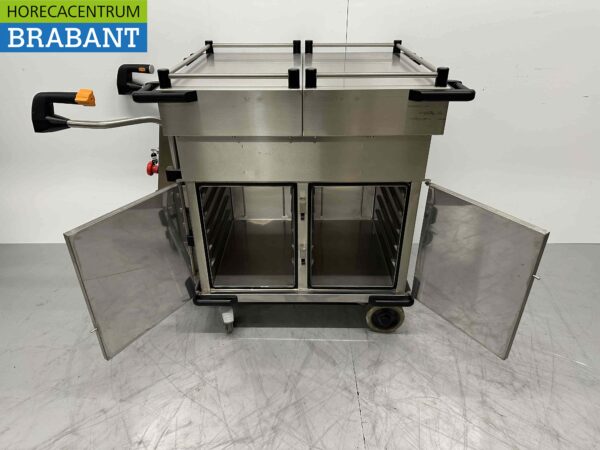 Acier inoxydable Hupfer Chariot de restauration Automoteur Armoire chaude à batterie bain-marie 10 x 1/1 GN 230V Horeca – Image 6