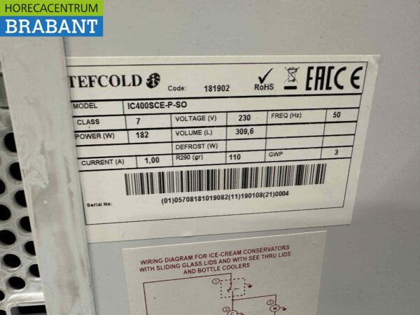 Tefcold IC400SCE vitrine pour glaces à l'italienne 230V Horeca – Image 6
