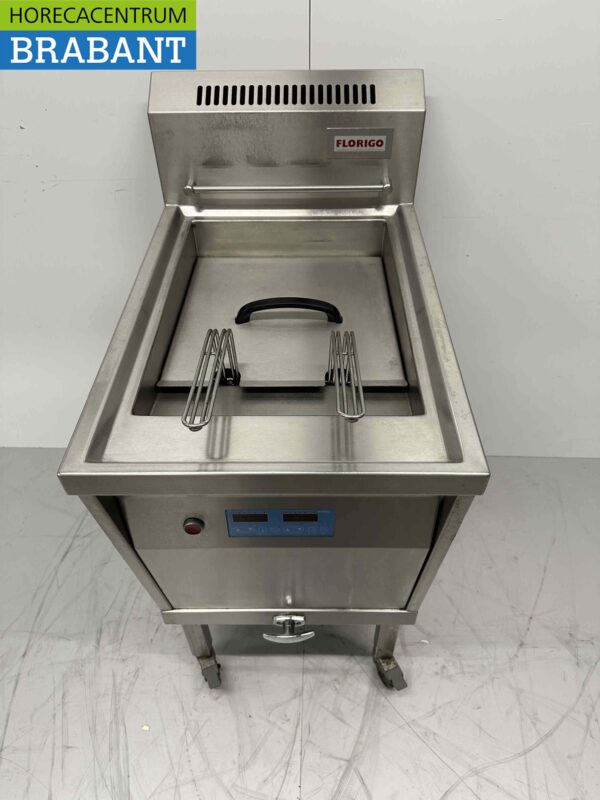 Acier inoxydable Florigo HR Friteuse à haut rendement Friteuse 20 litres 25 kW GAZ Horeca – Image 2